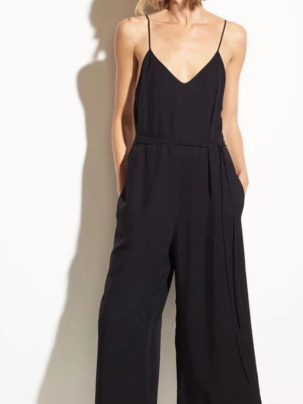 VINCE - Cami Jumpsuit in Black Size 4